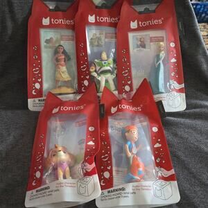 Tonies Lot of 5 Audioplay Audiobook Blippi Elsa Buzz Moana Skye Paw Patrol